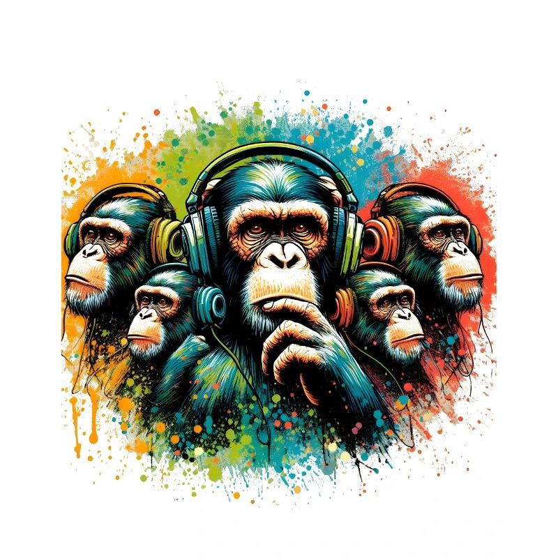 Banksy DJ Monkey Thinker