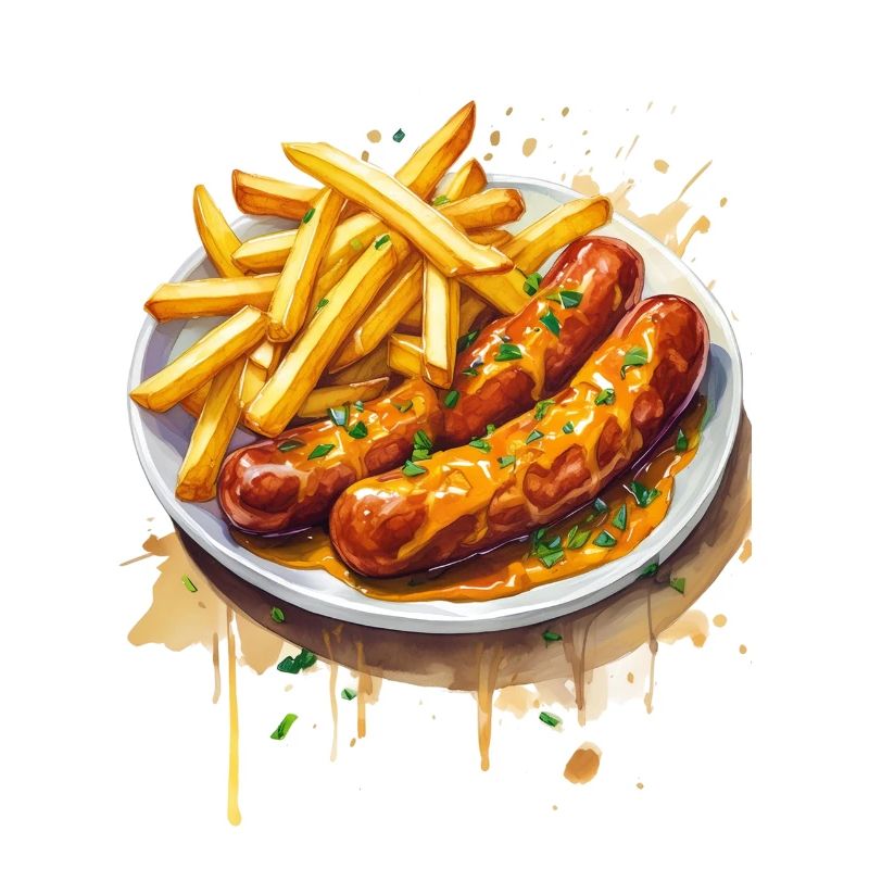 Currywurst avec frites