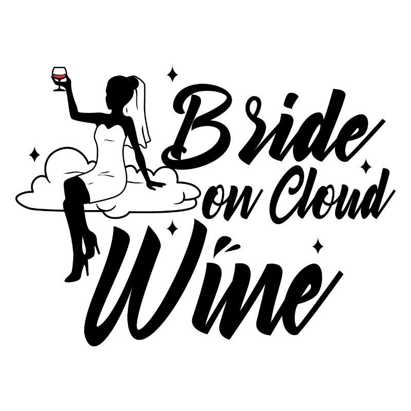 Bride on cloud wine