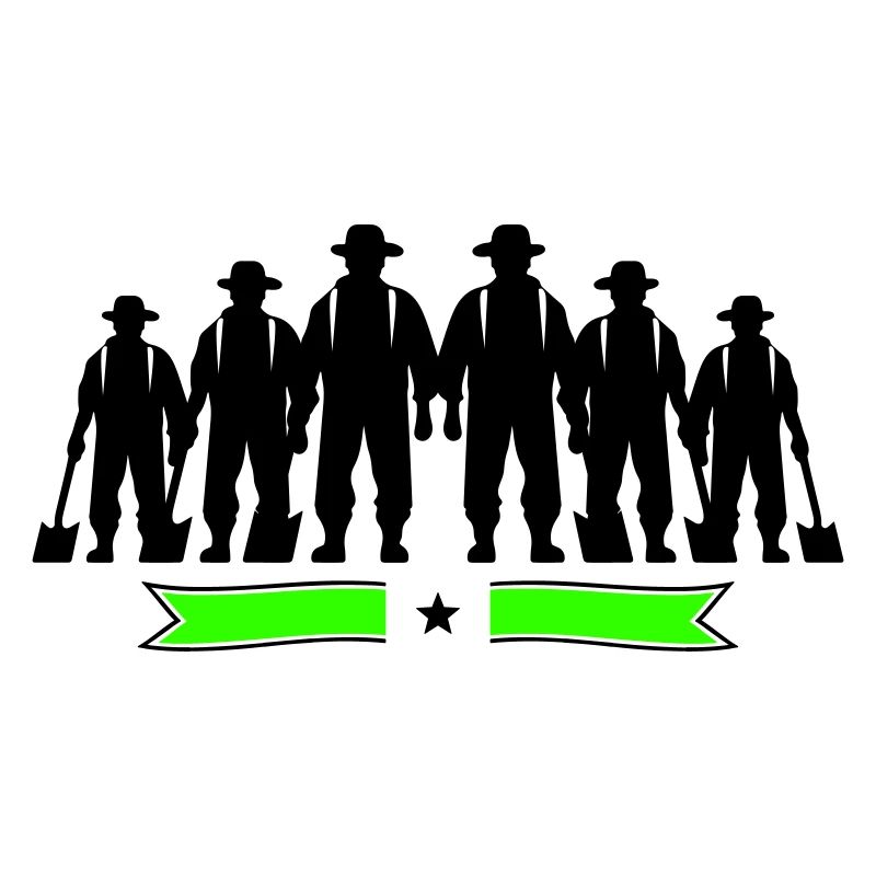 Farmer Bauer Silhouette