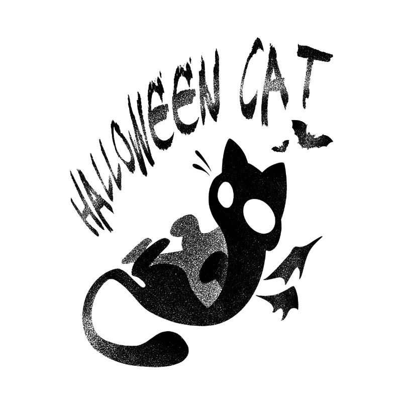 Chat noir d'Halloween