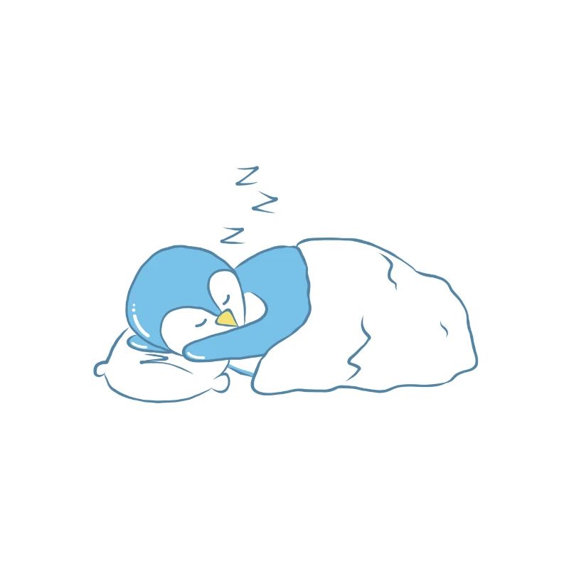 Sleeping penguin