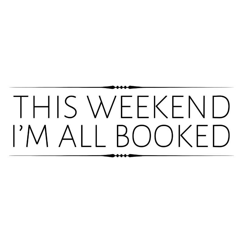 This Weekend, I'm All Booked 3