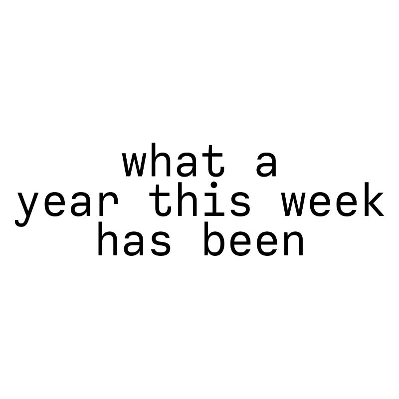 What A Year This Week Has Been