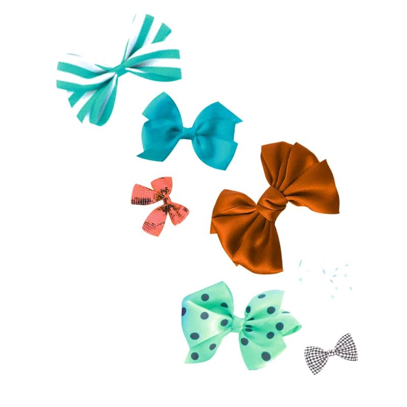 Bows, colorful bows, bow tie, check pattern
