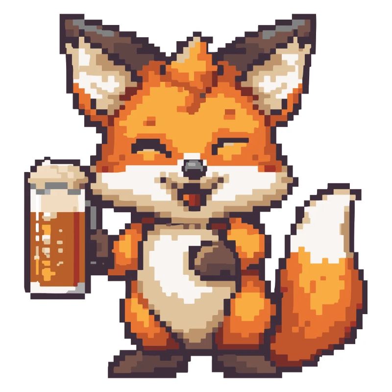 Fox bière pixel