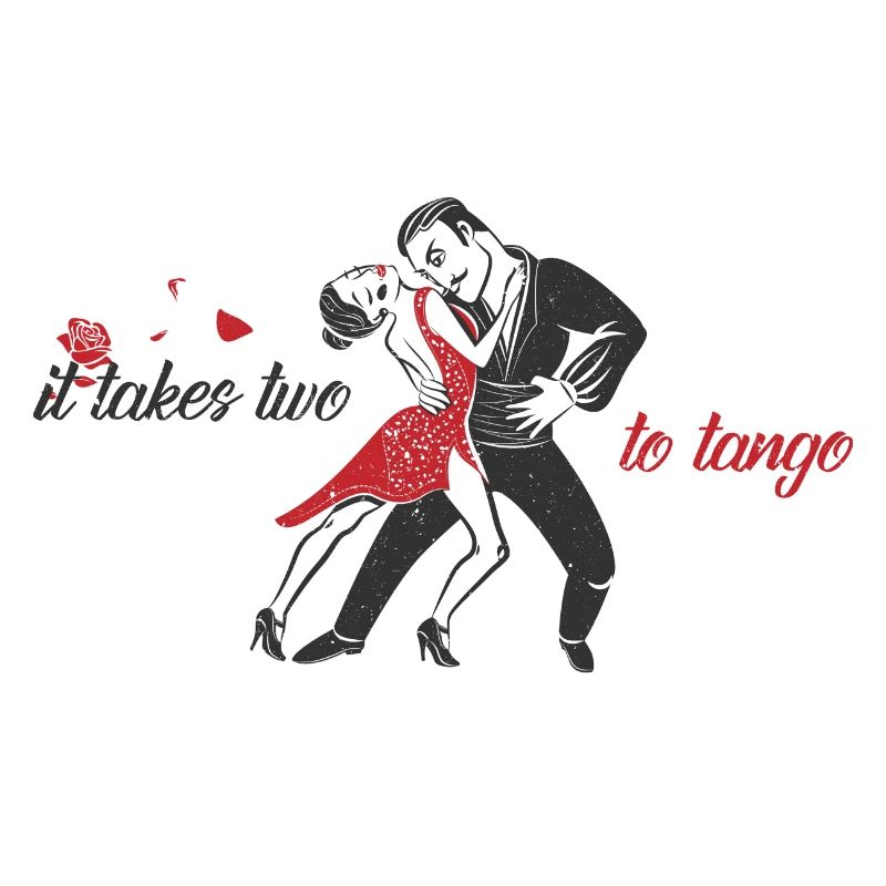 Motif de danse Tango Danseurs de tango