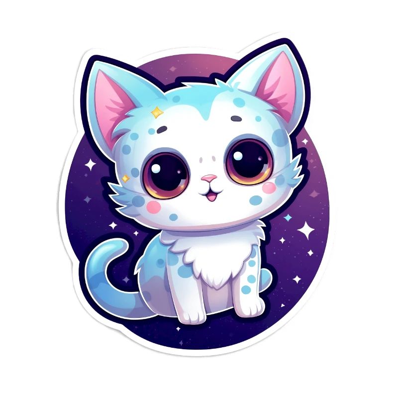 "Cosmic Kitty: Adorable Space Float"