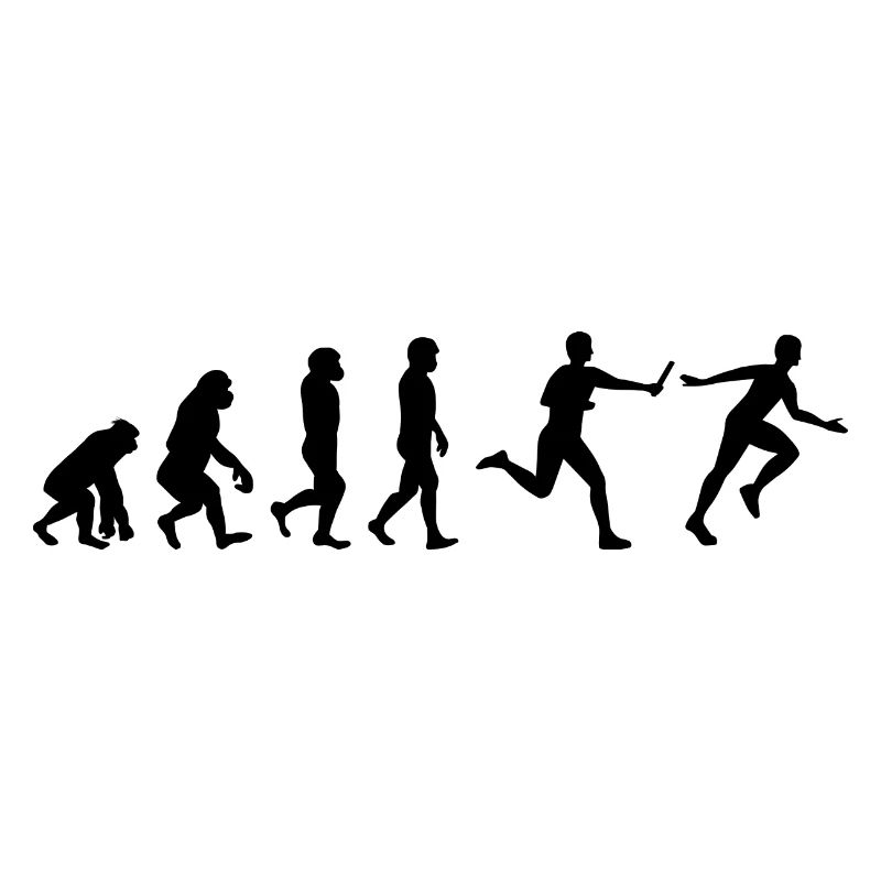 Course de relais athlète athlétisme Evolution
