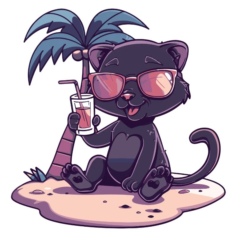 Panther Summer Beach Comic