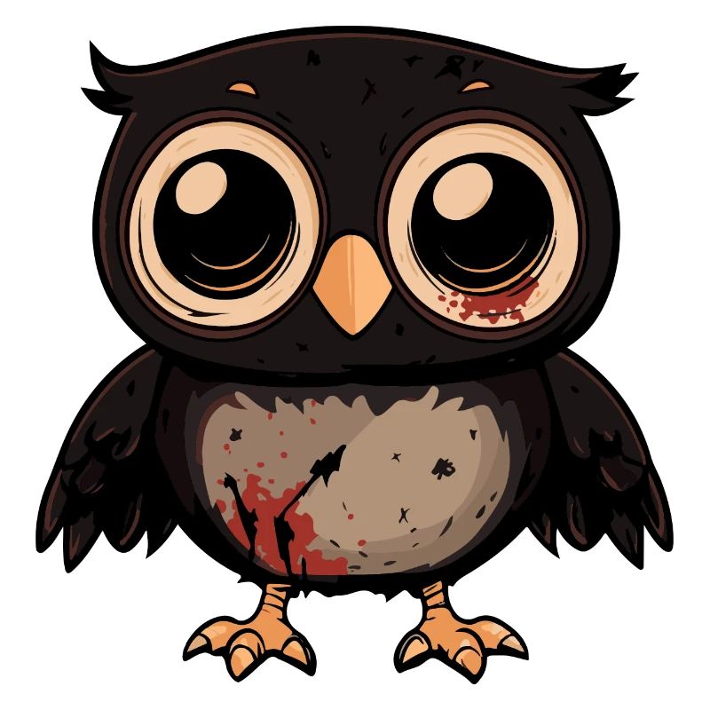 Owl Halloween Comic Funny