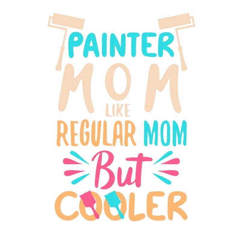 Maman peintre comme un papa normal mais plus cool