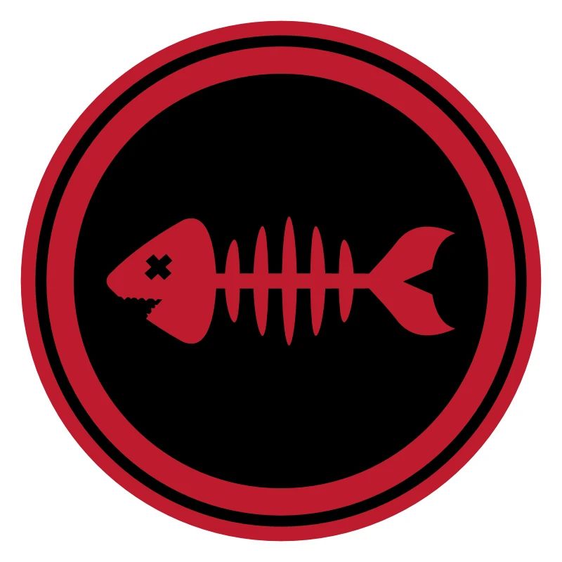 Fisch Symbol Knochen Gräte