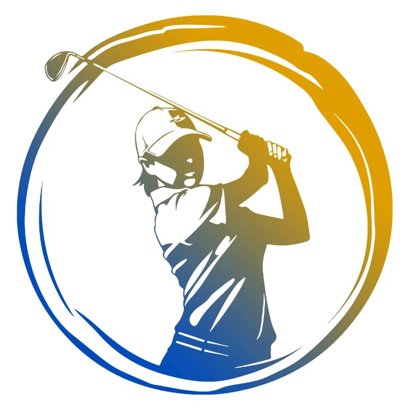 Golfer Silhouette Bunt