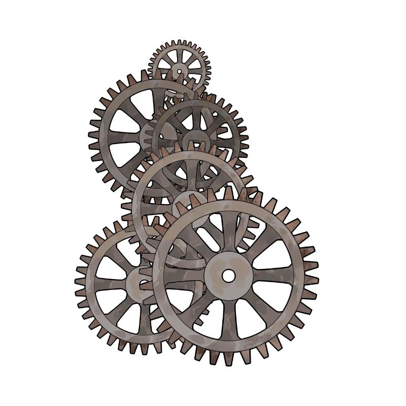Wheels Clockwork Gears Machine