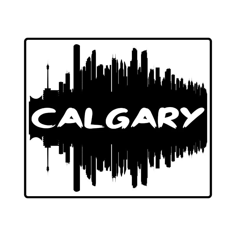 Calgary Canada Skyline Silhouette Souvenir de voyage
