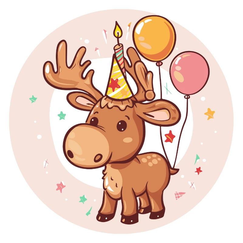 Elch Geburtstag Comic
