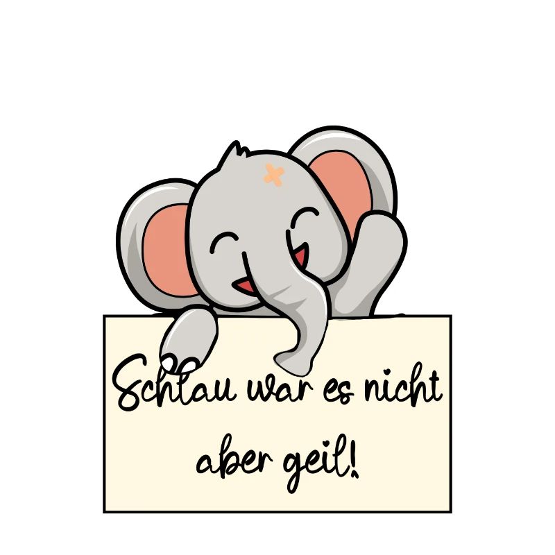 Elefant lustiger Spruch humor Gefängnisbild