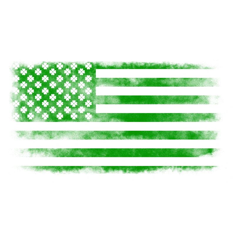Drapeau de la Saint-Patrick irlandais américain lavé