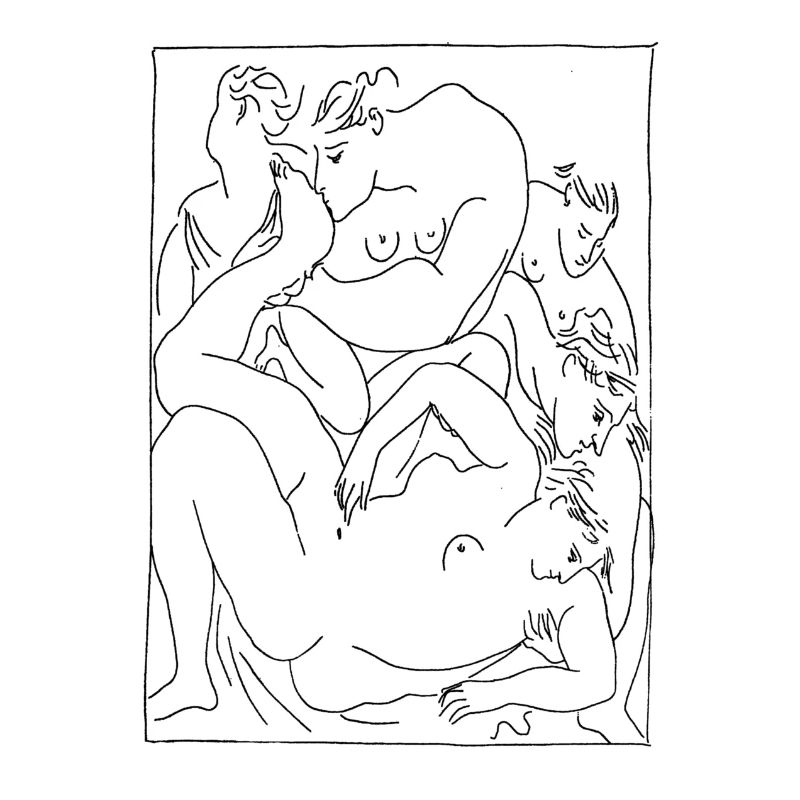 Picasso, Eurydice in der Ferse genäht, 1930