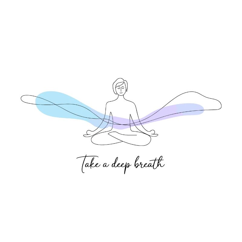 Tranquil Meditation with Abstract Flowing Waves