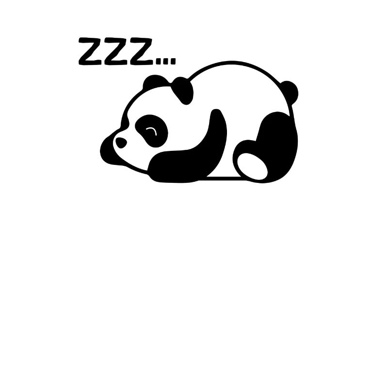 Le panda se repose