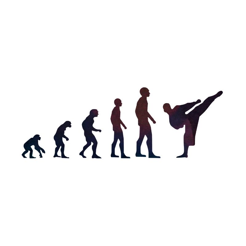 Evolution des Kampfsports Karate Judo Shirt