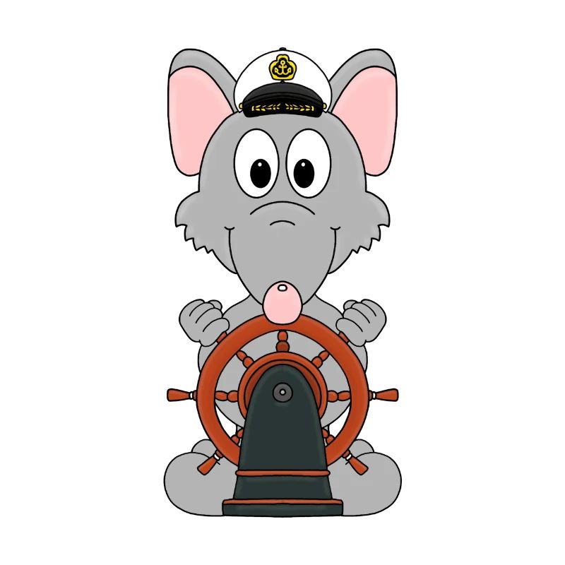 WASSERRATTE - KAPITÄN - RATTE - BOOT - SCHIFF