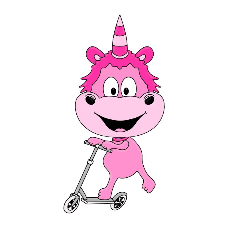 ROLLER - EINHORN - TIER - TIERISCH - KIND - BABY