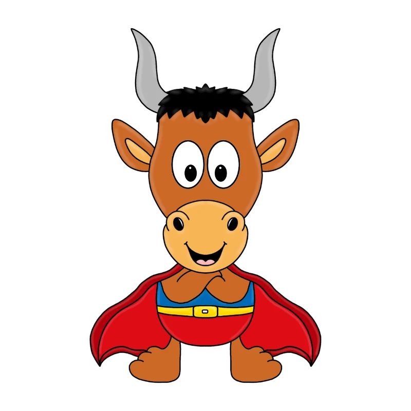 SUPERHELD - STIER - BULLE - TIER - TIERISCH