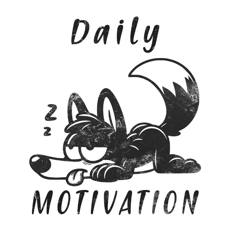Pyjama de motivation quotidienne Wolf Sleeping