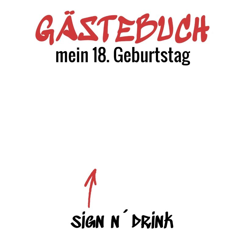 Gästebuch 18. Geburtstag Graffiti Sprayer Geschenk