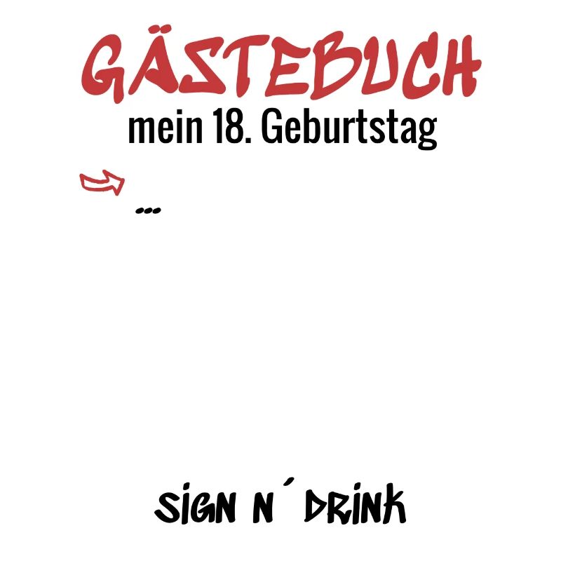 Gästebuch Graffiti 18. Geburtstag Sprayer Geschenk