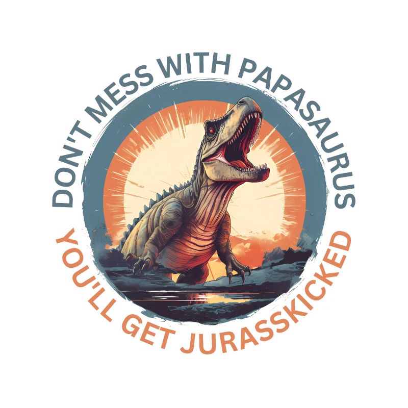 Witziges Papa Papasaurus Dino Dinosaurier Geschenk