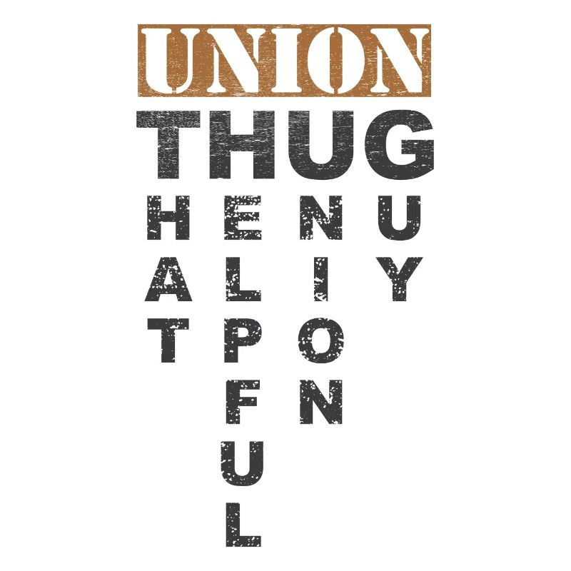 Union Thug Pro Travailleur syndical Protest Light