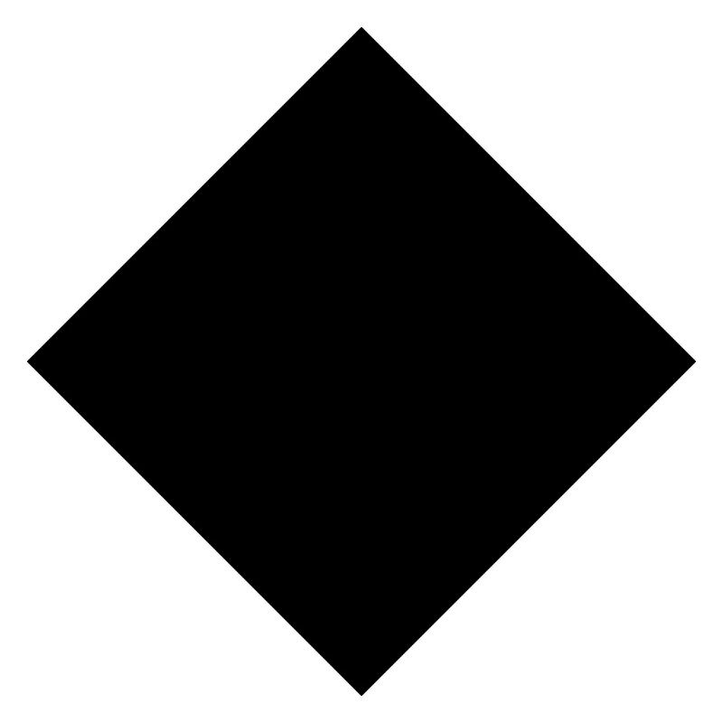Rectangle cadeau, géométrie surface carré noir