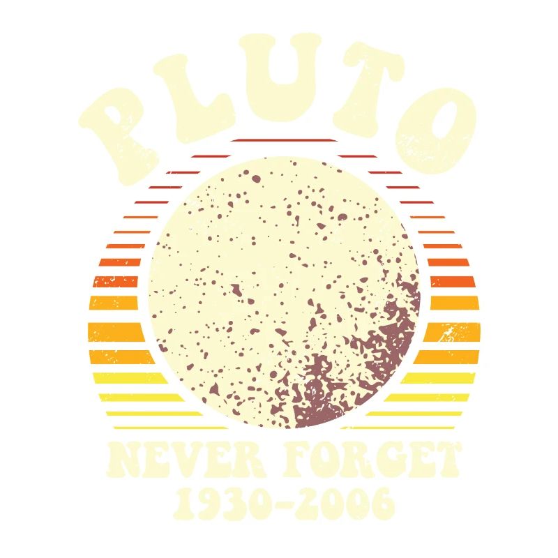 Pluto Never Forget Astronomy Tee