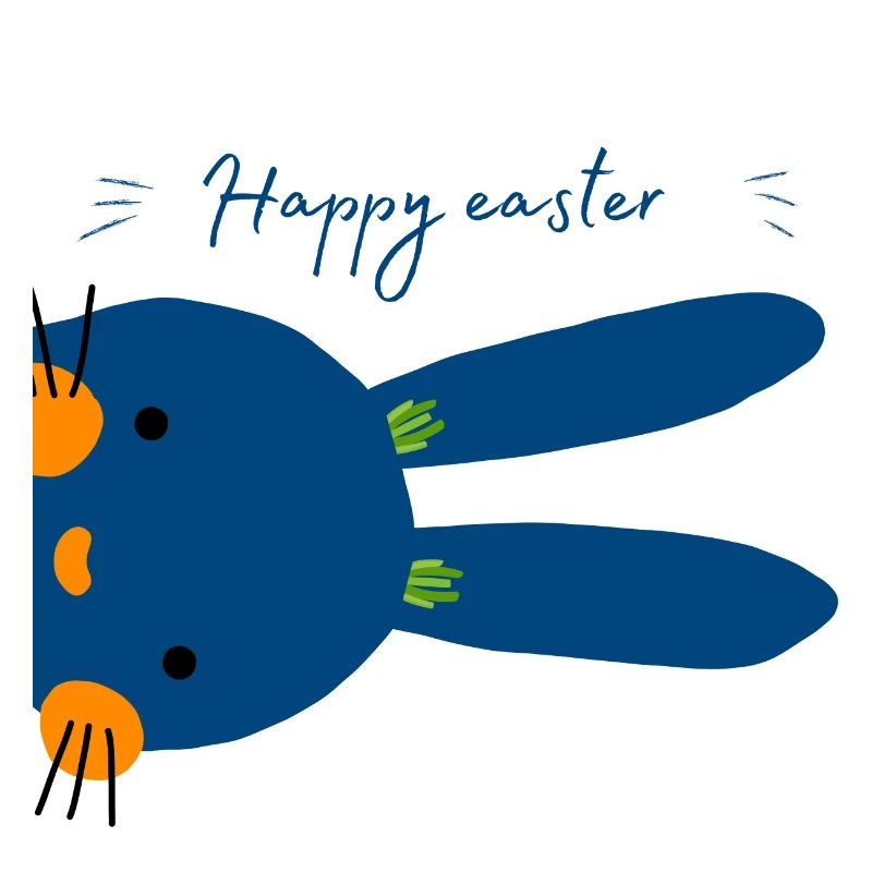 Joyeuses Pâques. Joyeuses Pâques. Lapin de Pâques.
