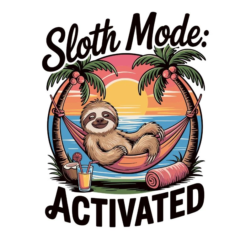 Sloth Mode Activated – Funny Sloth Chill