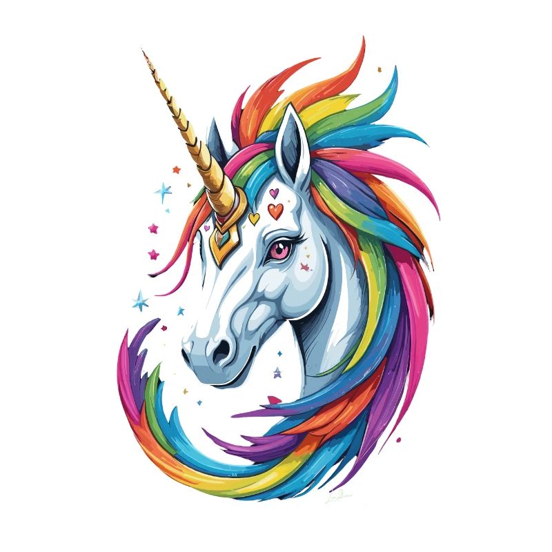 Buntes Einhorn