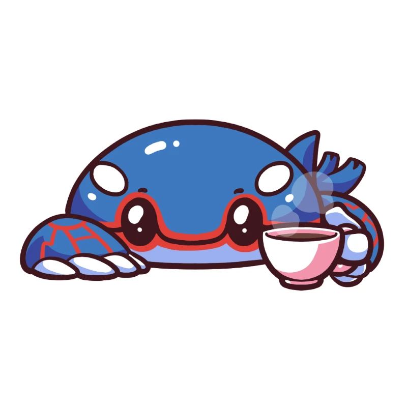 Kyogre buvant du café