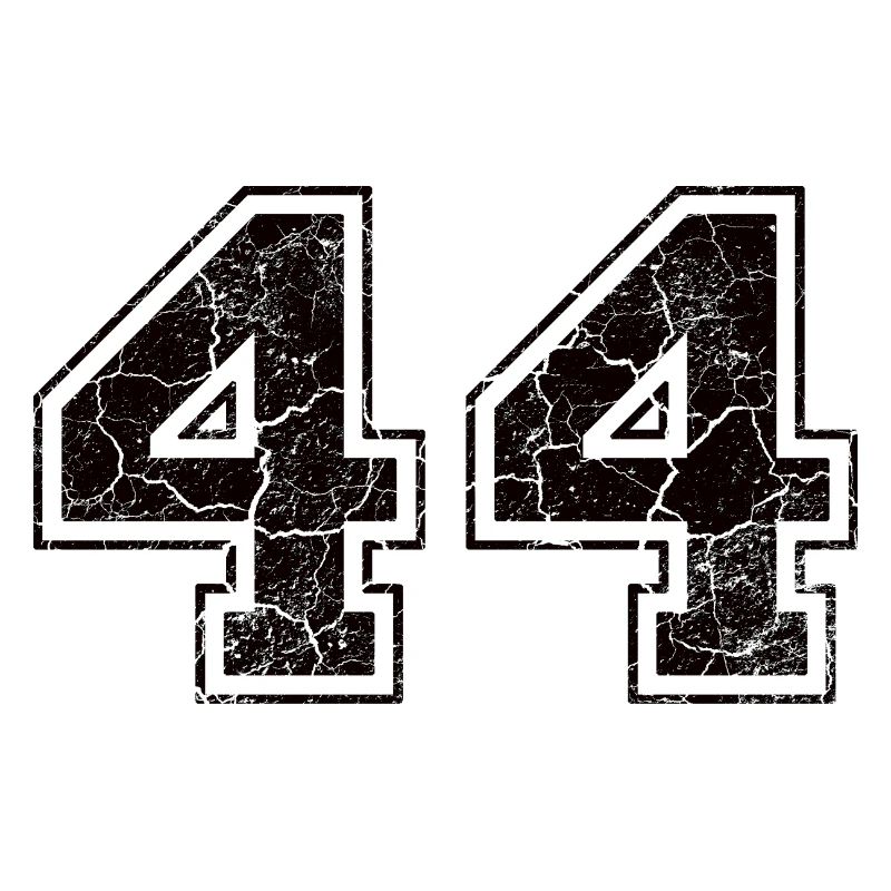 Numéro 44 avec le regard affligé
