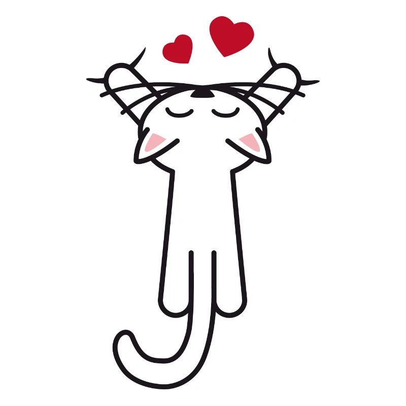 Kitty hanging love