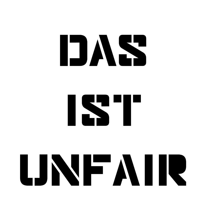 Spruch Unfair