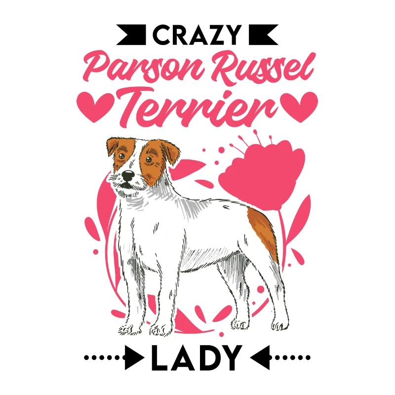 Crazy Parson Russel Terrier dame