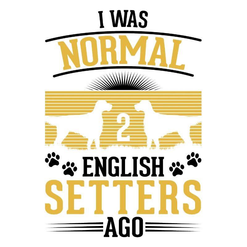 J’étais normal il y a 2 setter anglais