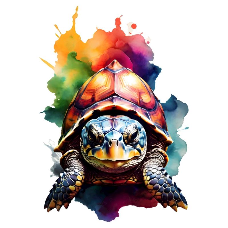 'Colorful Turtle' - Lebendiges Design