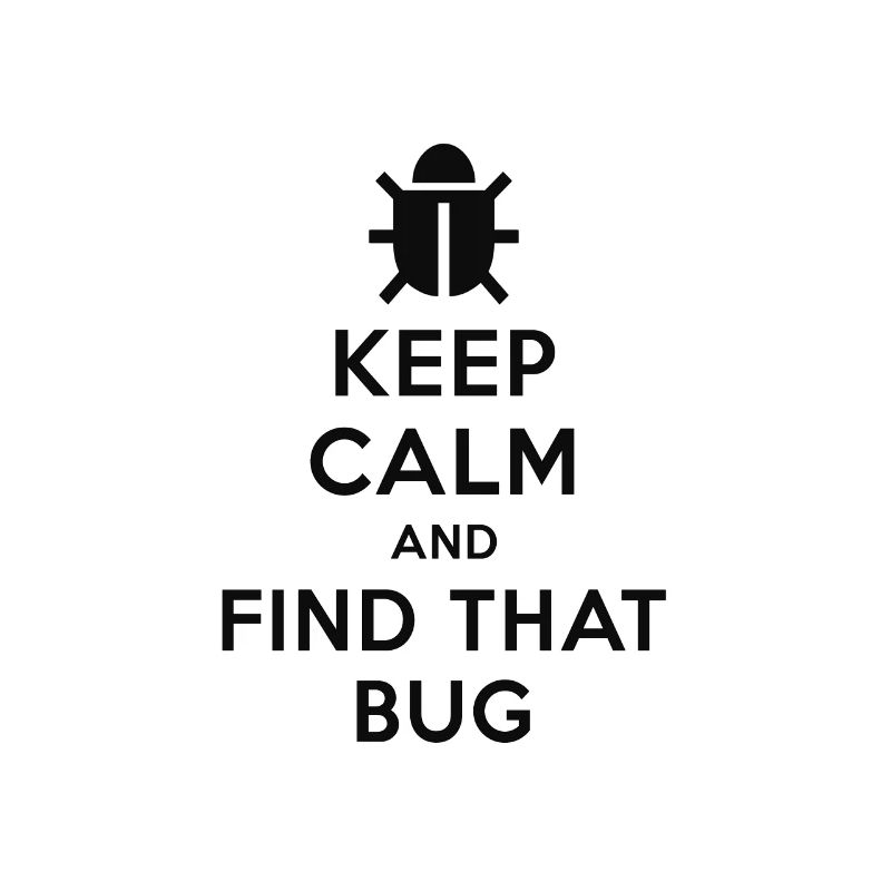Keep calm and find that Bug Developer T-Shirt