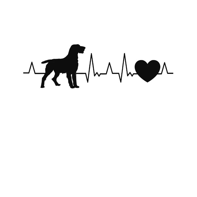 German Wirehaired Pointer Heartbeat Hound Dog