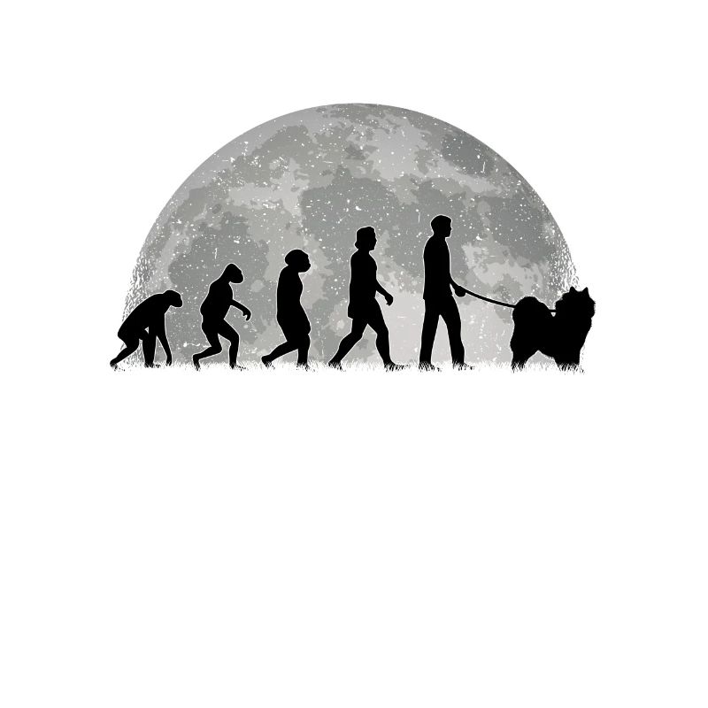 Samojede Evolution lune Chien de traîneau Samojede